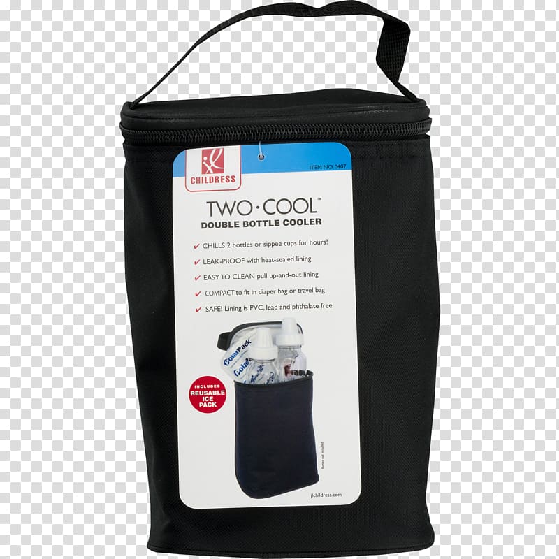 J.L. Childress Tall TwoCOOL 2-Bottle Cooler L.L. Bean Large Insulated Tote, bottle transparent background PNG clipart