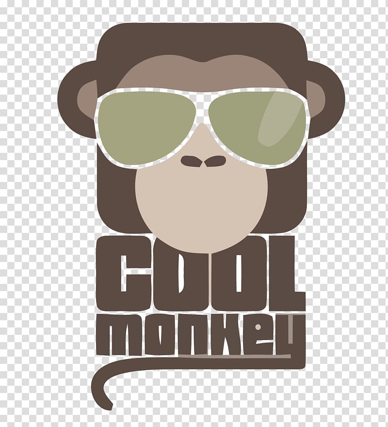 Logo Monkey Ape, Glasses gorilla transparent background PNG clipart