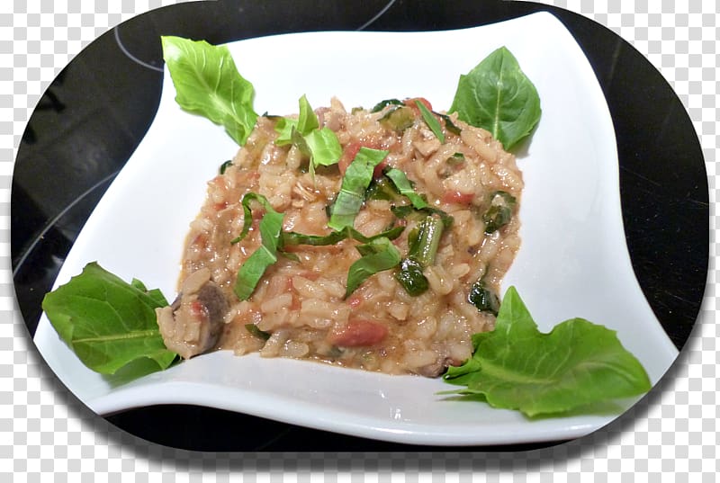 Risotto Italian cuisine Carpaccio Bolinhos de bacalhau Velouté sauce, rice transparent background PNG clipart