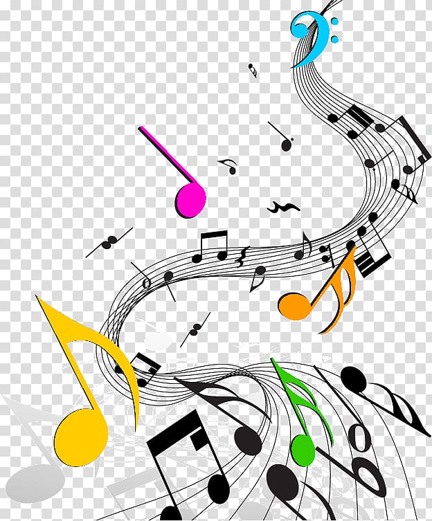 musical notes illustration, Musical note Poster, musik transparent background PNG clipart