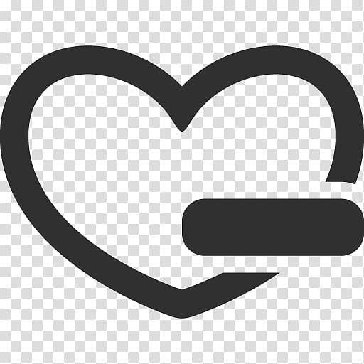 heart love organ monochrome text, Fav delete transparent background PNG clipart