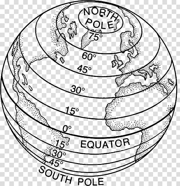 Globe Circle of latitude Geographic coordinate system Equator, Latitude transparent background PNG clipart