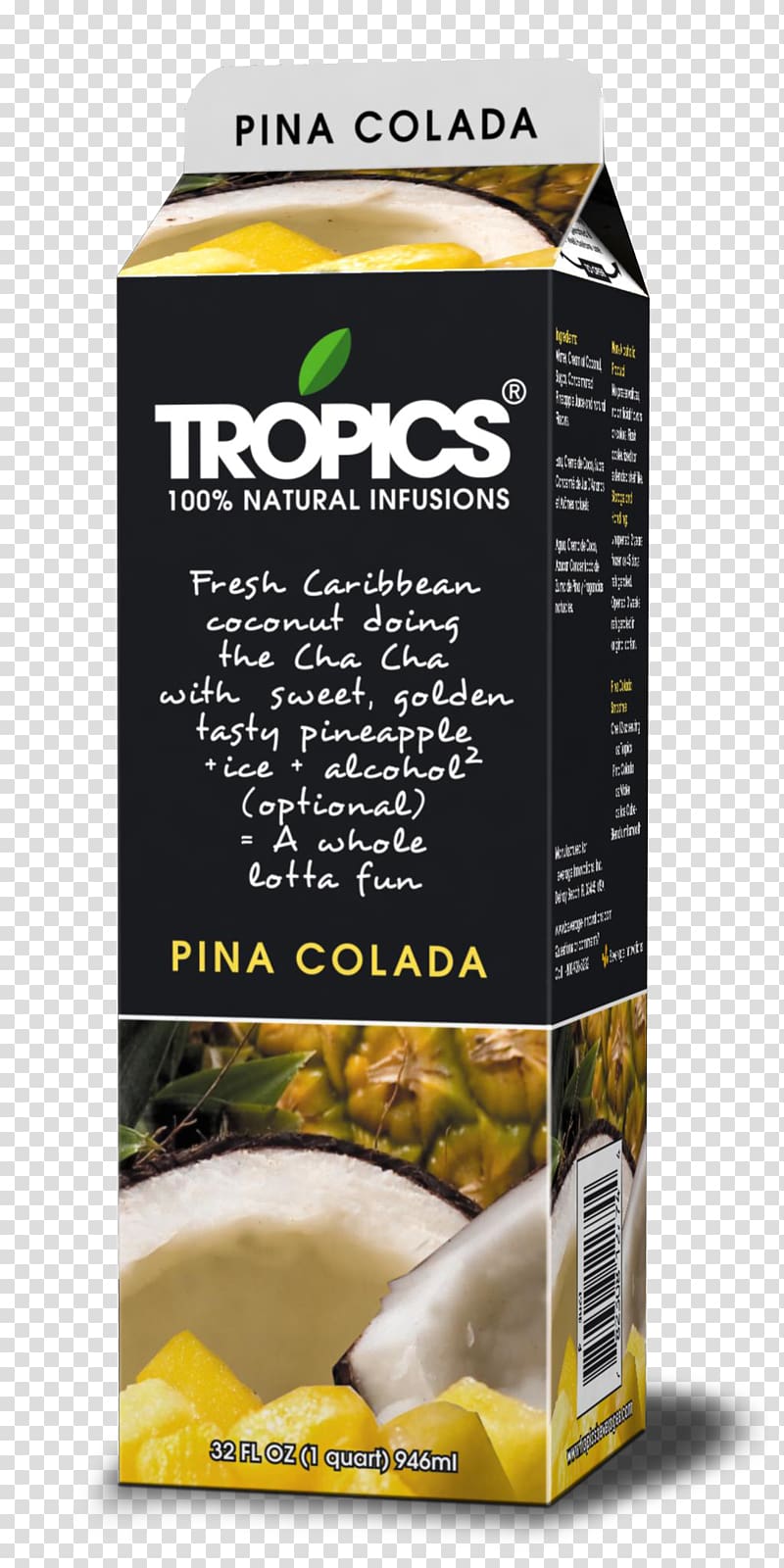 Piña colada Margarita Iced tea Drink, iced tea transparent background PNG clipart