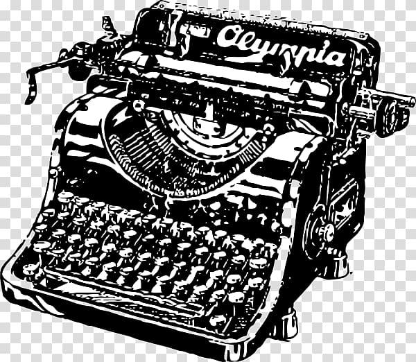 Typewriter Drawing , Old-Fashioned transparent background PNG clipart