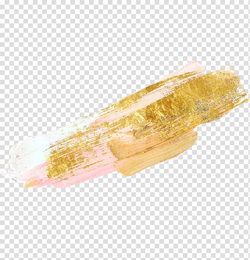 golden brush ink transparent background PNG clipart