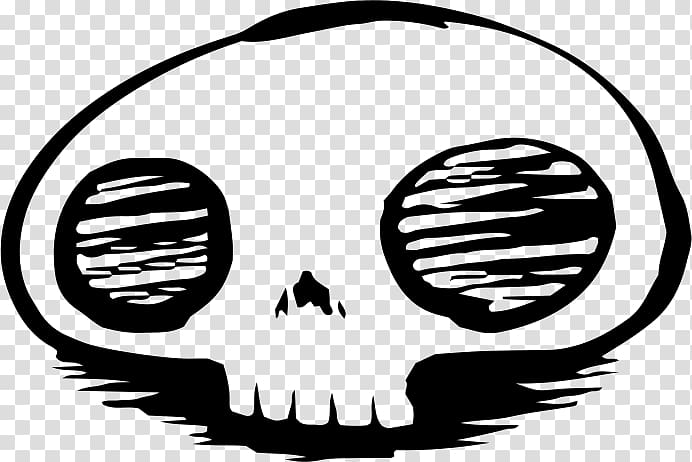 Skull Facial expression , Black skull face expression transparent background PNG clipart