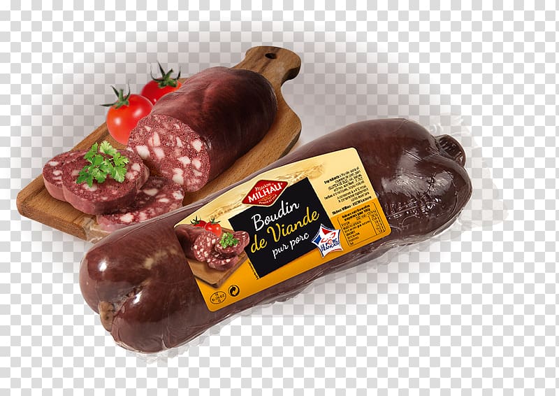 Boudin à la viande Blood sausage Charcuterie Maison Milhau, meat transparent background PNG clipart