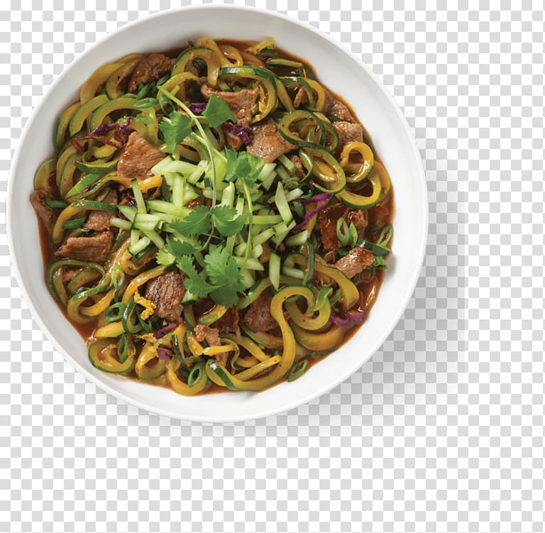 Spaghetti alla puttanesca Yakisoba Chow mein Chinese noodles Lo mein, beef noodles transparent background PNG clipart