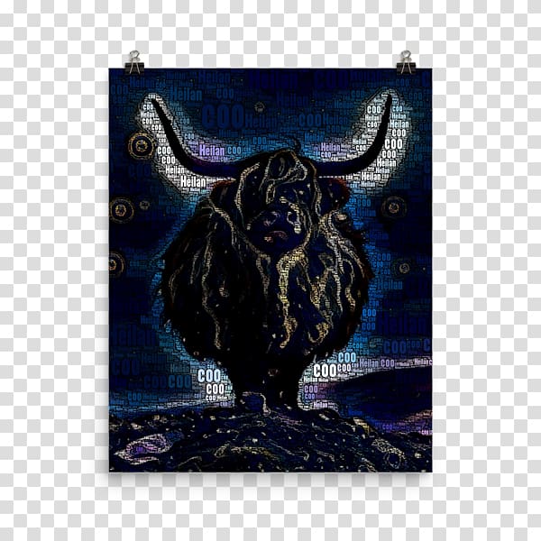 Highland cattle Bull Scottish Highlands Paper Cotton, bull transparent background PNG clipart