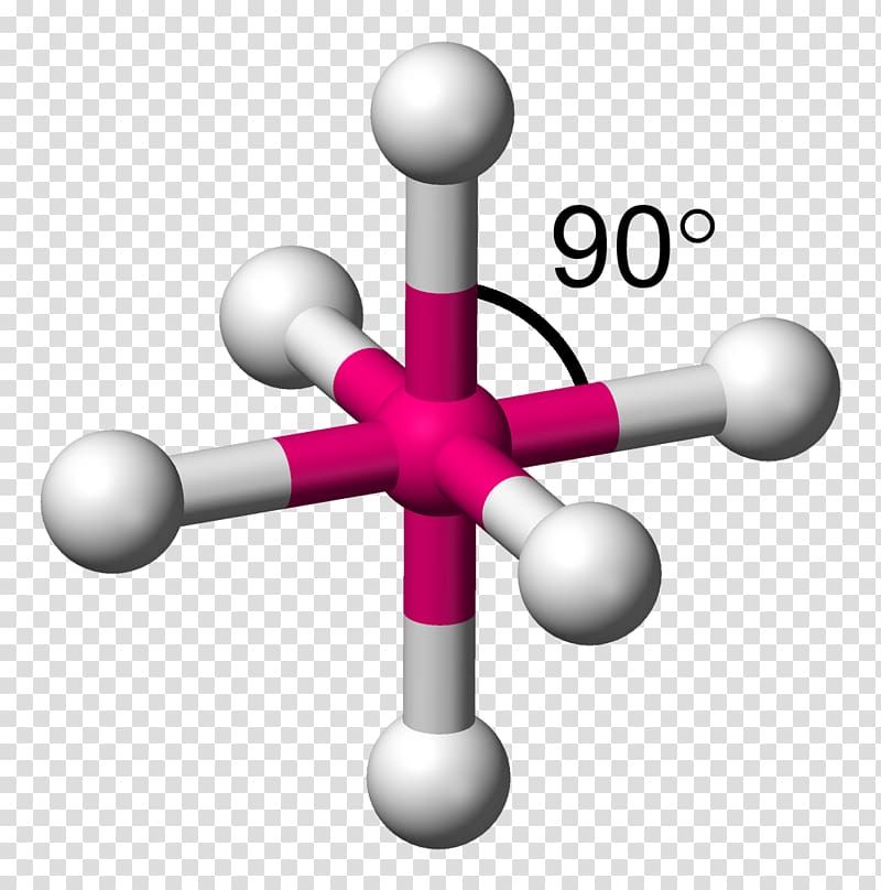 Octahedral molecular geometry Trigonal bipyramidal molecular geometry VSEPR theory Trigonal planar molecular geometry, molecule transparent background PNG clipart