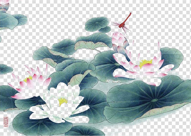 Gongbi Chinese painting Bird-and-flower painting China Ink wash painting, Hawthorn dragonfly transparent background PNG clipart