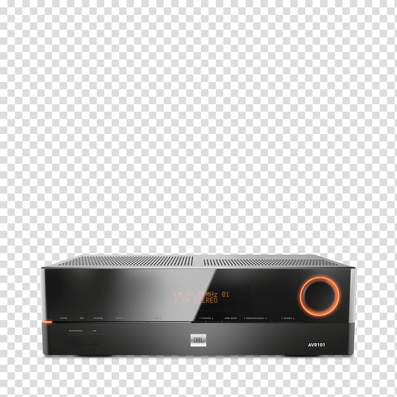 AV receiver Harman Kardon Audio JBL 5.1 surround sound, stereo digital transparent background PNG clipart