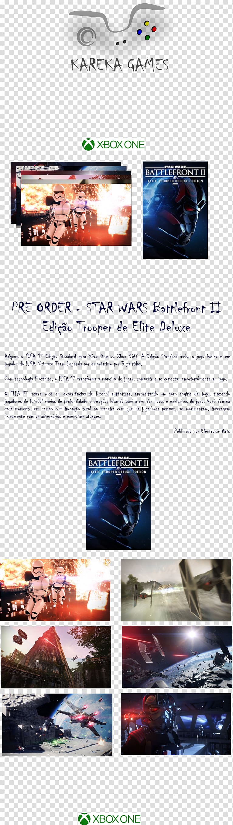 Star Wars Battlefront II PlayStation 4 Advertising, design transparent background PNG clipart