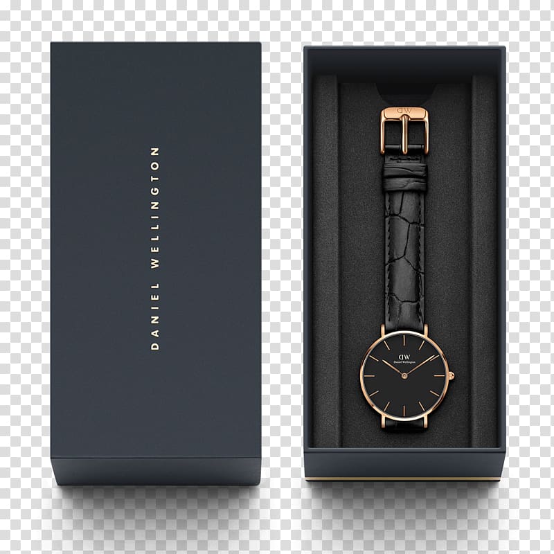 Daniel Wellington Classic Watch Clock Leather, watch transparent background PNG clipart