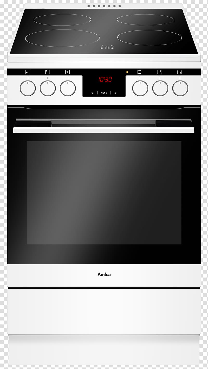 Cooking Ranges Amica EHC 12551 E SHC Electric stove Ceran Induction cooking, Oven transparent background PNG clipart