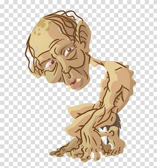 Gollum Fan art The Hobbit The Lord of the Rings, the hobbit transparent background PNG clipart