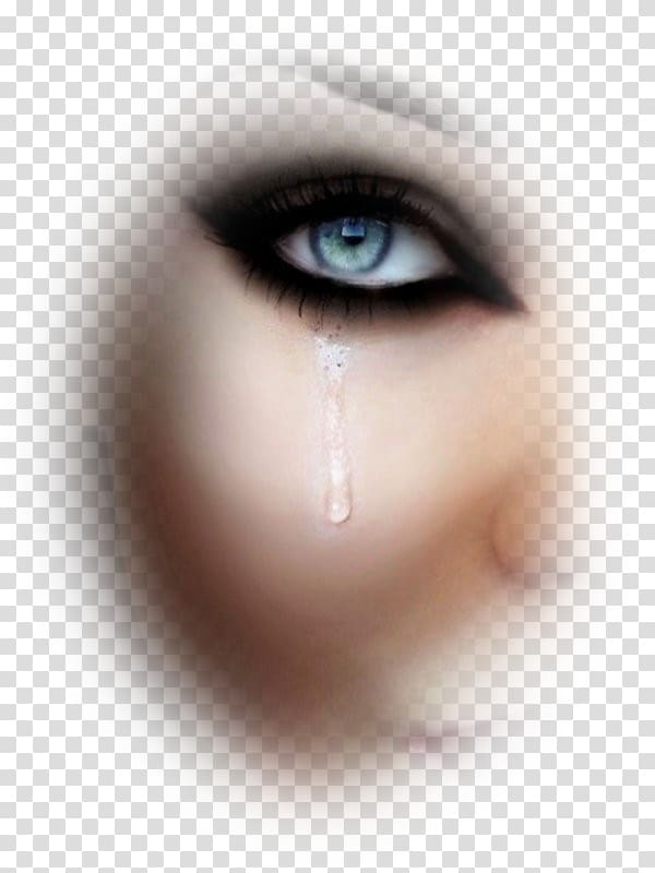 Sadness Woman Eye TinyPic, woman transparent background PNG clipart