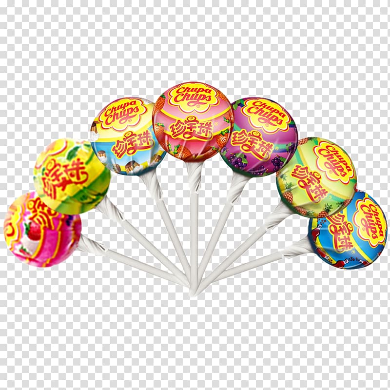 assorted Chupa Chups , Lollipop Chupa Chups Sugar Gelatin dessert Candy, Pearl lollipop 7 transparent background PNG clipart