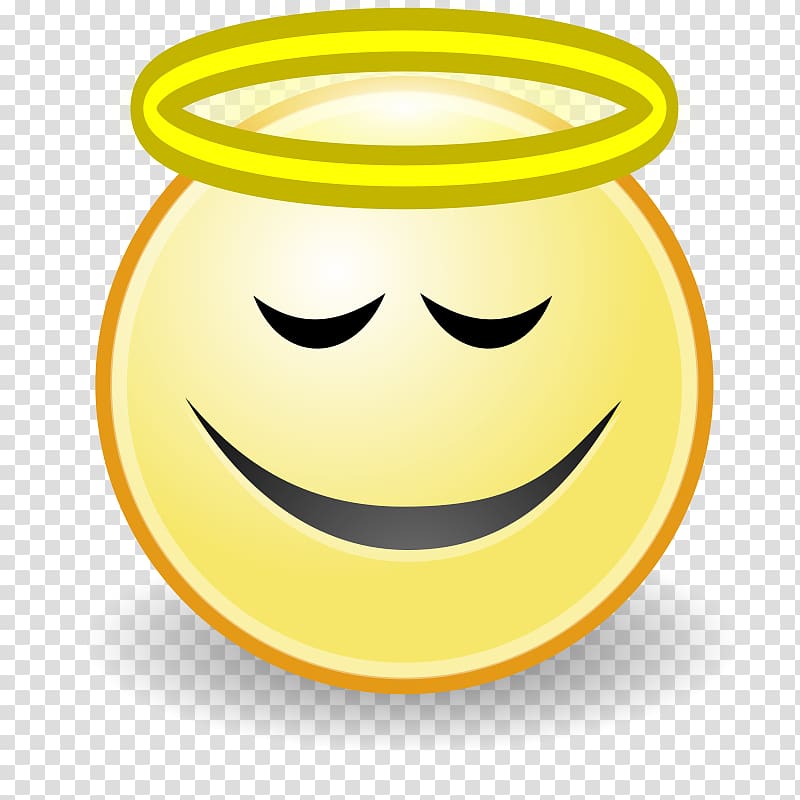Smiley Emoticon Angel Face , Free Angel Pics transparent background PNG clipart