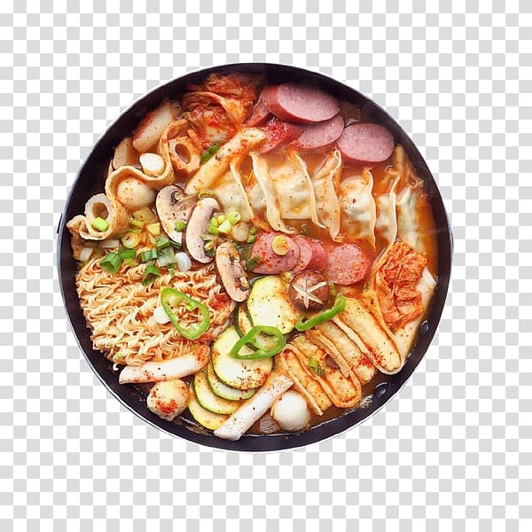 Instant noodle Italian cuisine Seafood Tom yum Wonton, Ham dumplings hodgepodge transparent background PNG clipart