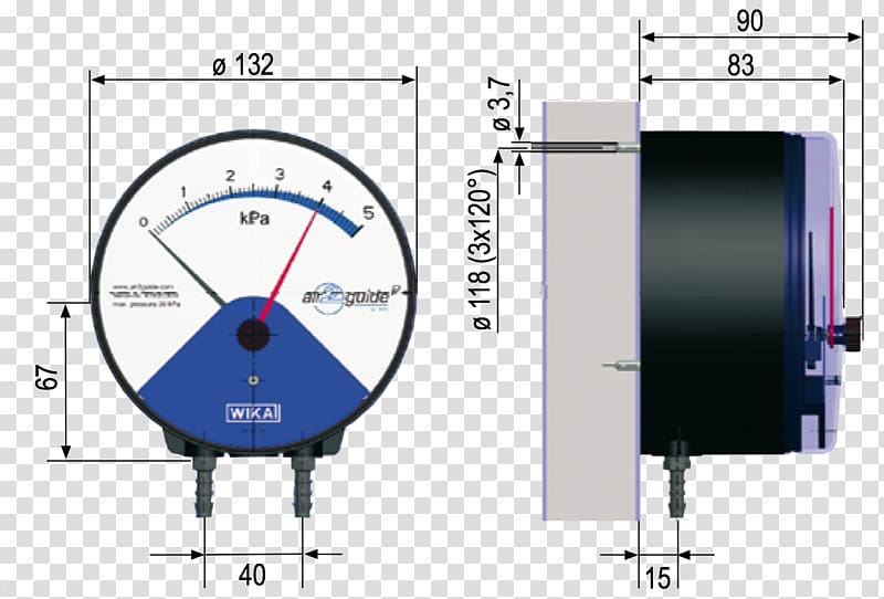 Pressure measurement Manometers Manometro differenziale Membrane, DSD transparent background PNG clipart