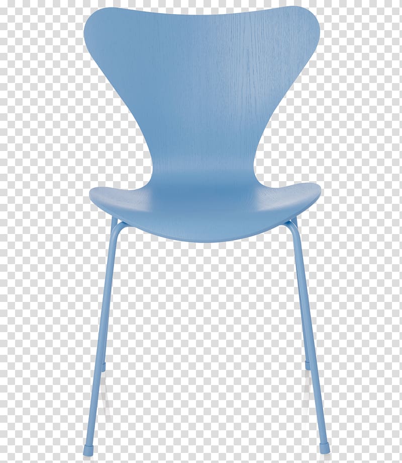 Model 3107 chair Egg Fritz Hansen, blue chair transparent background PNG clipart