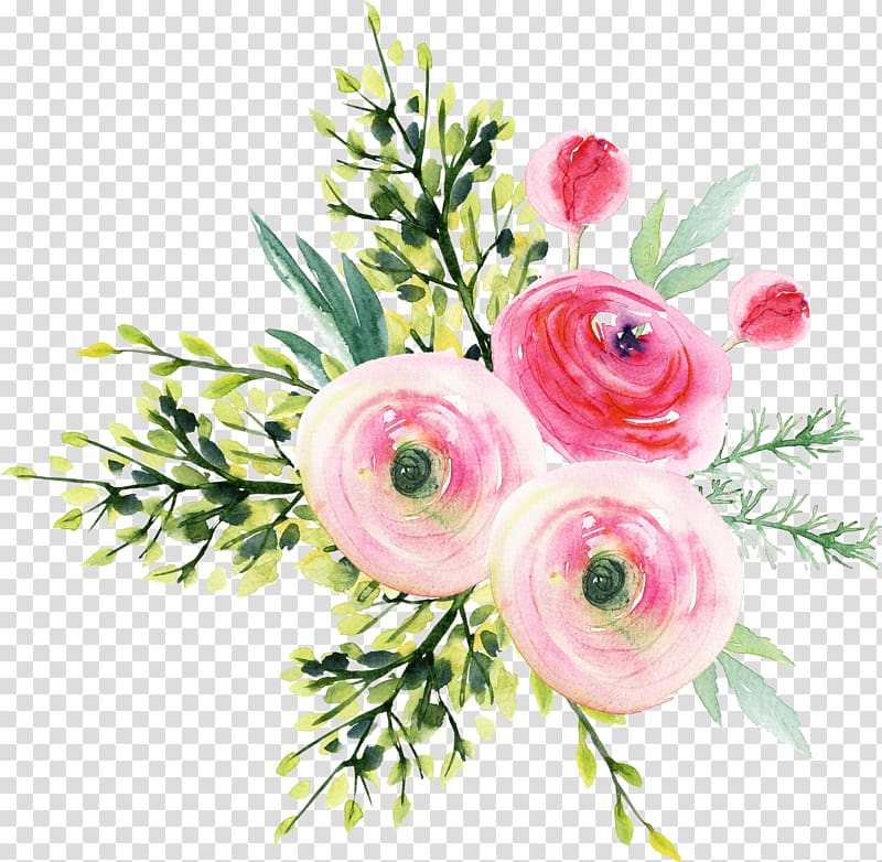 refined aesthetic a bouquet of flowers transparent background PNG clipart