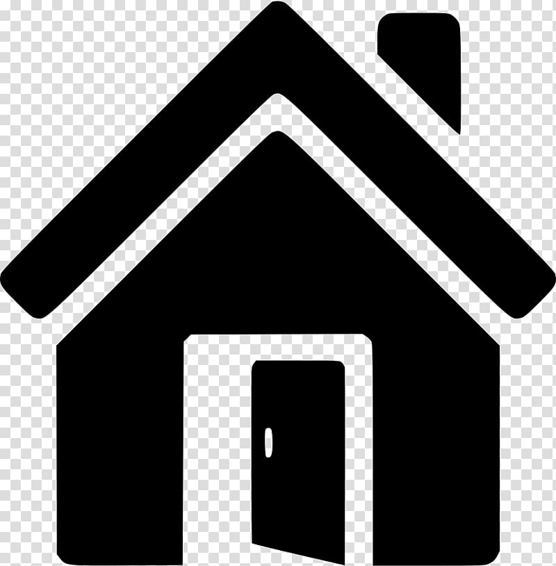 black and white house illustration, House Computer Icons Symbol, house icon transparent background PNG clipart