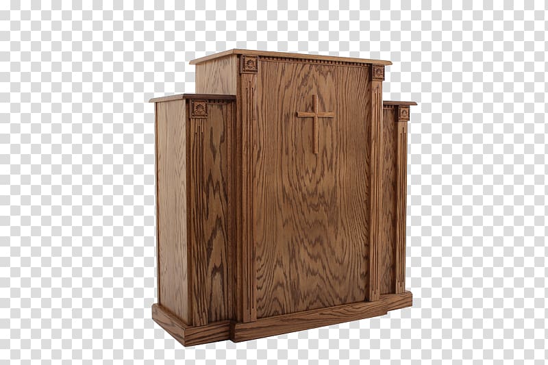 Pulpit Communion table Church Furniture, wooden podium transparent background PNG clipart
