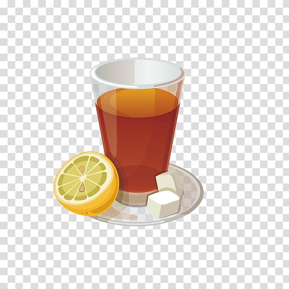 Iced tea Grog Green tea White tea, Delicious lemon tea transparent background PNG clipart