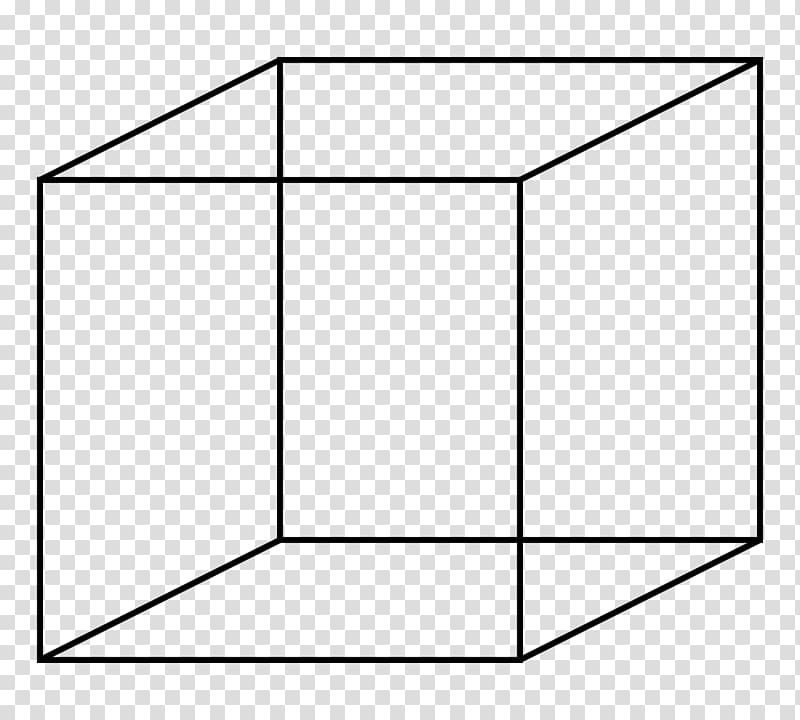Necker cube Optical illusion Ambiguous Perception, cube transparent background PNG clipart