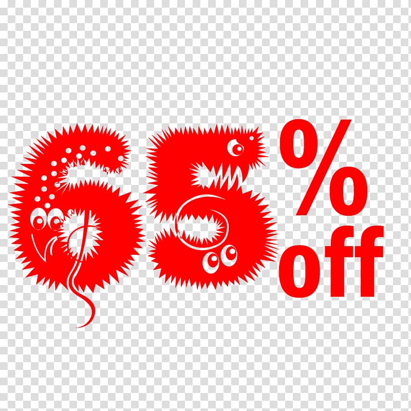 Cute Hairy Halloween 65% Off Discount Tag., others transparent background PNG clipart