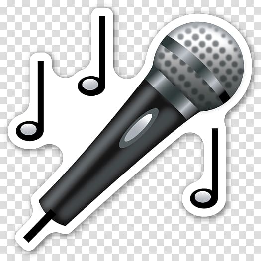 Microphone Emojipedia Sticker, mic transparent background PNG clipart
