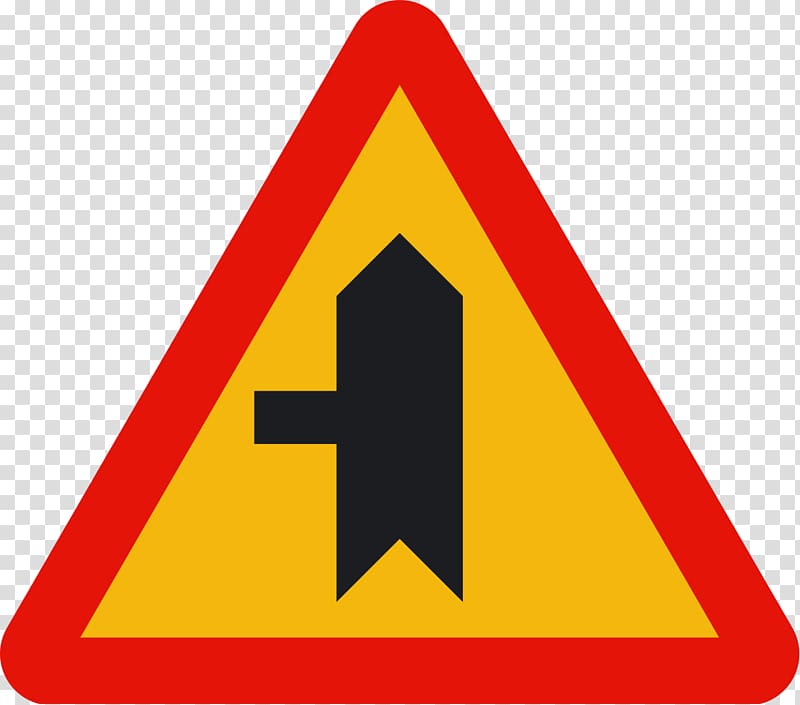 Traffic sign Warning sign Road Priority signs, Road Sign transparent background PNG clipart