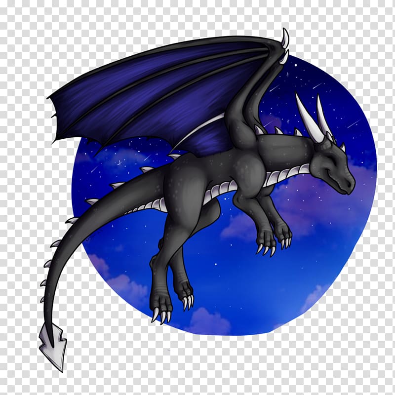 Dragon Legendary creature Organism Character Microsoft Azure, night sky transparent background PNG clipart