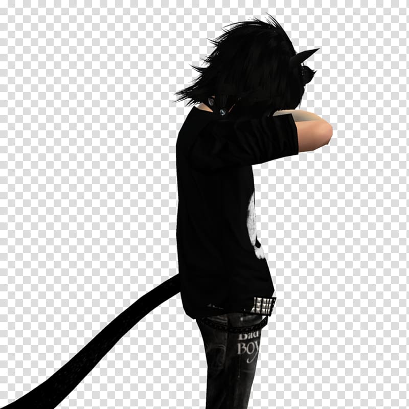 Costume Black M, emo male transparent background PNG clipart | HiClipart