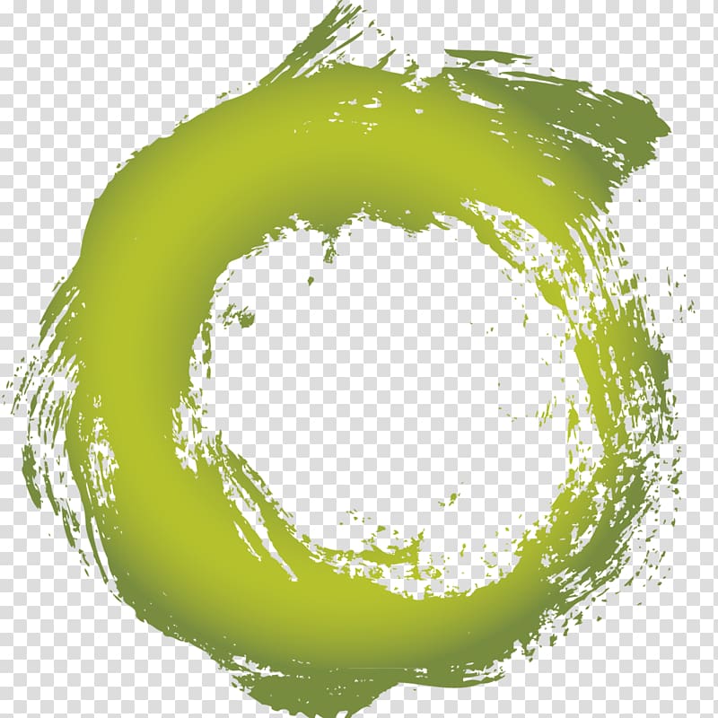 green circle ink transparent background PNG clipart