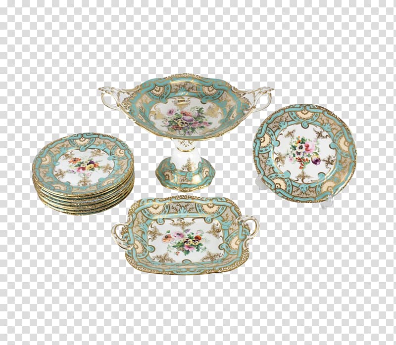Porcelain Plate Antique Ceramic Maiolica, porcelain plate letinous edodes transparent background PNG clipart