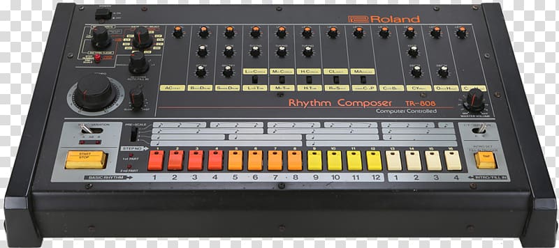 Roland TR-808 Drum machine Sound Synthesizers Homework Roland TR-909, Roland Corporation transparent background PNG clipart