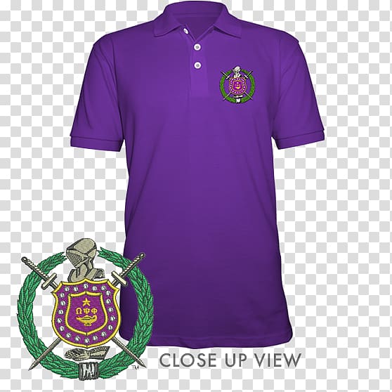 Polo shirt T-shirt Clothing Fashion Sleeve, Omega Psi Phi transparent background PNG clipart