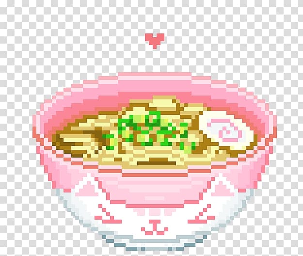 Ramen Pixel art Japanese Cuisine Pastel, Pixelart transparent background PNG clipart