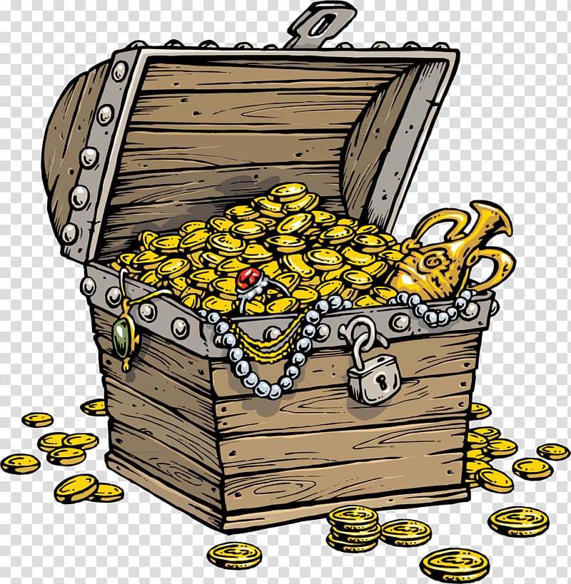 Buried treasure Treasure map Piracy Chest, pirate transparent background PNG clipart
