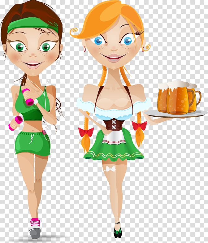 Cabbage soup diet Weight gain Health Adipose tissue, Running waiter cartoon cute beauty transparent background PNG clipart