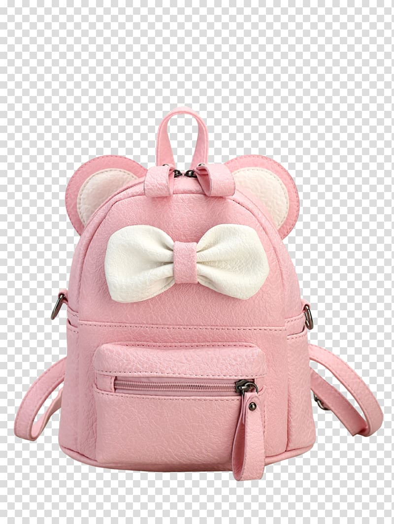 Backpack Handbag Minnie Mouse Woman, Artificial Leather transparent background PNG clipart