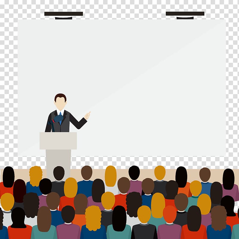 teacher and students illustration, Euclidean Public speaking, Public Speaking transparent background PNG clipart