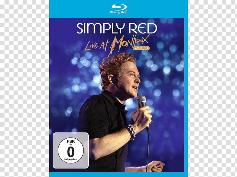 Blu-ray disc Montreux Jazz Festival Simply Red DVD Live at Montreux 2003, dvd transparent background PNG clipart