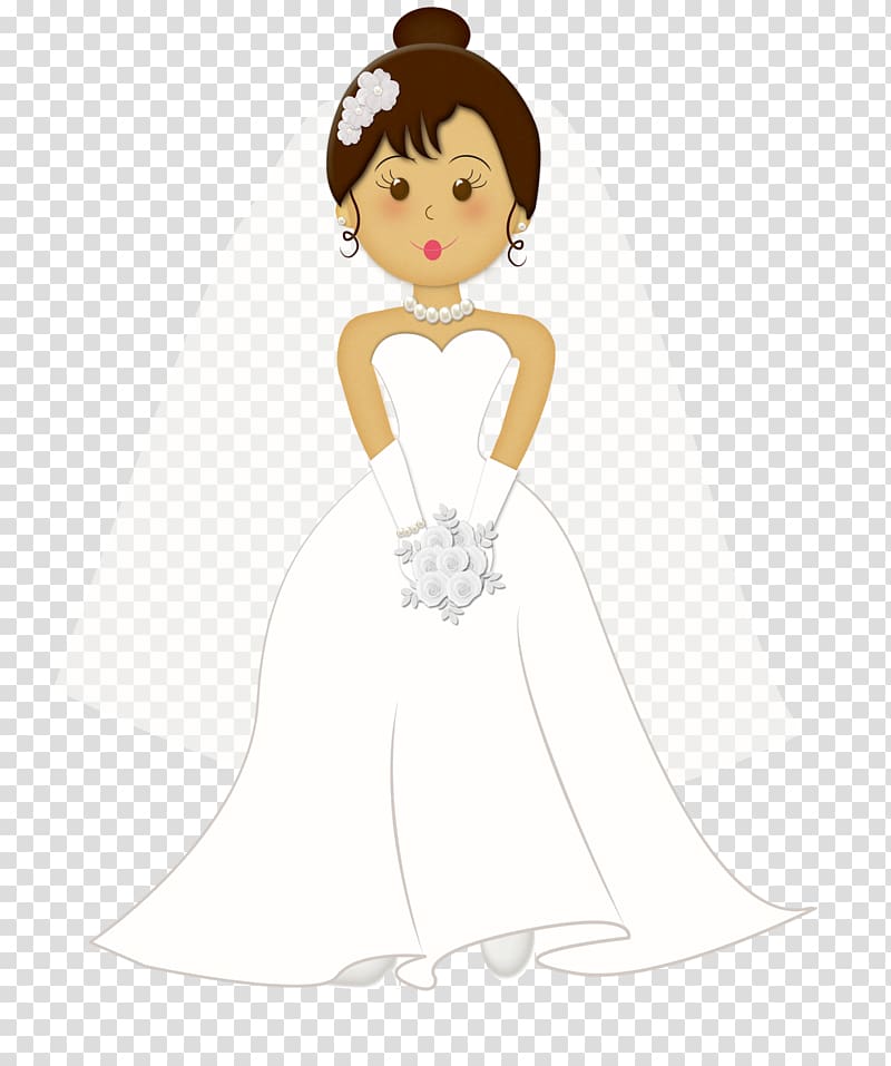 bride illustration, Wedding invitation Bride Marriage , cartoon bride transparent background PNG clipart