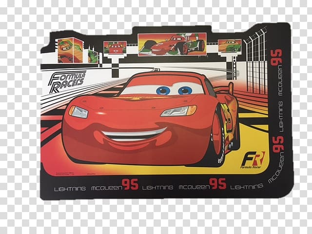 Disney Pixar Cars Cars Formula Racers Placemat Lightning McQueen, vinyl placemats transparent background PNG clipart