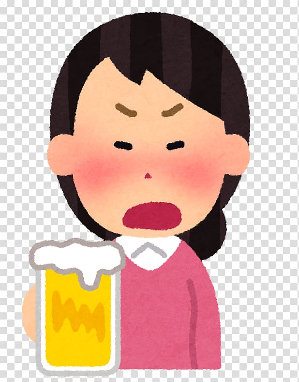Beer Suntory Kyoto Brewery Sakana Sake Alcoholic drink, Angry woman transparent background PNG clipart