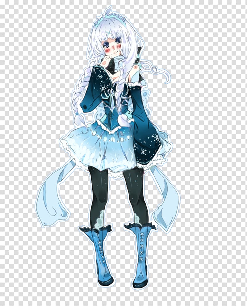 Costume design Anime Character Microsoft Azure, Winter Nights transparent background PNG clipart